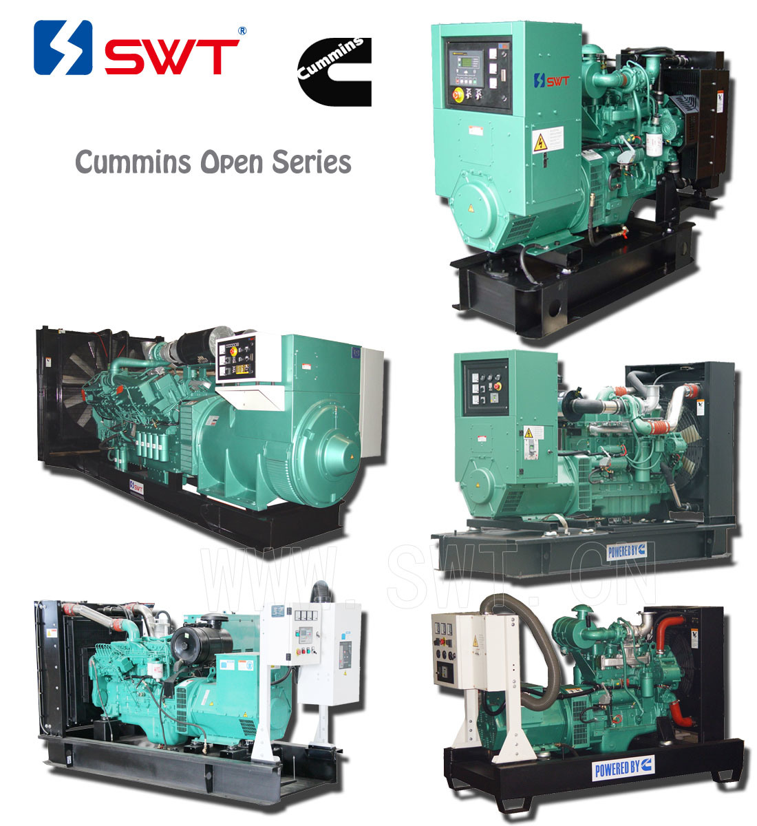 Open Type Generator Set By Cummins Engine Power 500kVA - China ...