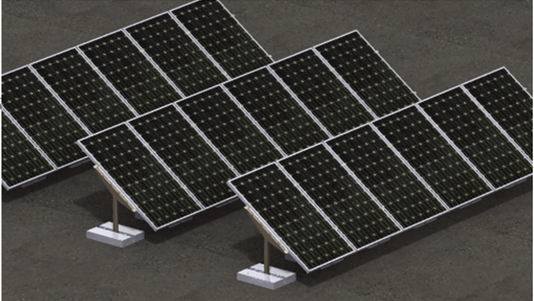 Solar Ballast Fox Mounting System (PV Solar Mounting System, Solar Mounting Kit, Aluminum Rail)