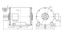 500kw 300rpm 60Hz Horizontal Permanent Magnet Generator